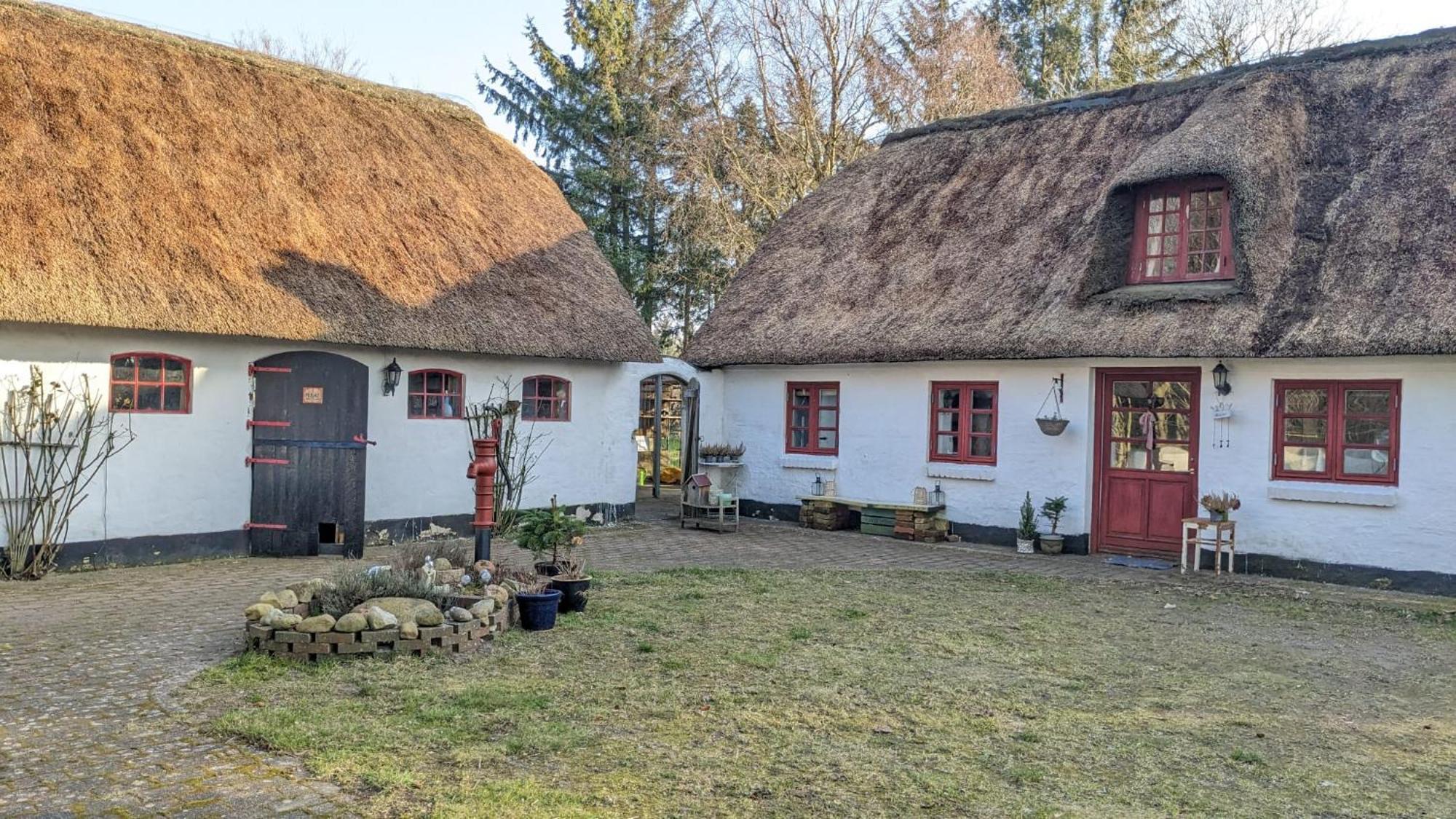 里伯 Gemuetliches Reetdachhaus Mit Kaminofen旅舍 外观 照片